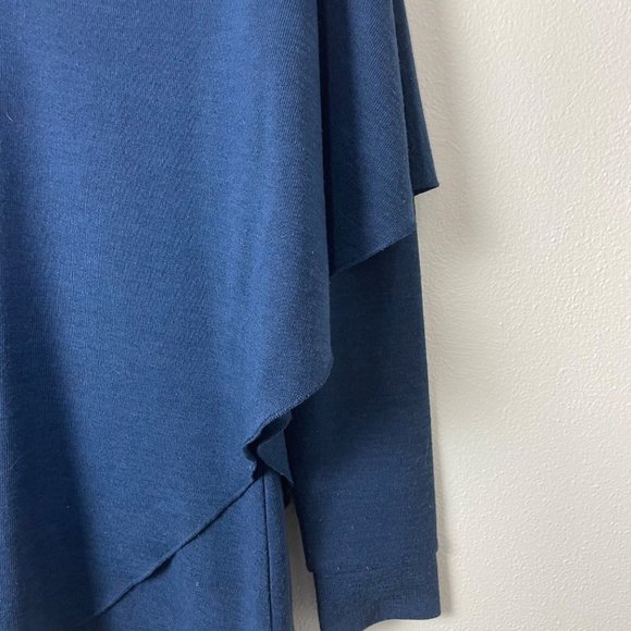 Soft Surroundings Woman's Sz S Blue Madison Cape Tunic Sweater 28583 - Picture 4 of 8